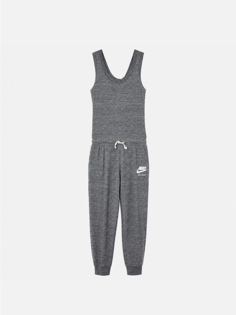 Nike Heather Gray Sleeveless Jogger Jumpsuit